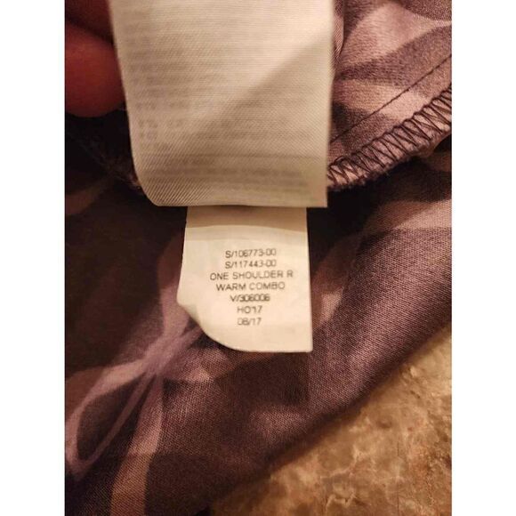 Banana Republic  ruffle one shoulder flare purple bow print dress size 8 - Picture 10 of 10